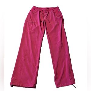Infinity by Cherokee Pink Scrub Pants - Women's Tall Length Scrub Pants - Size L